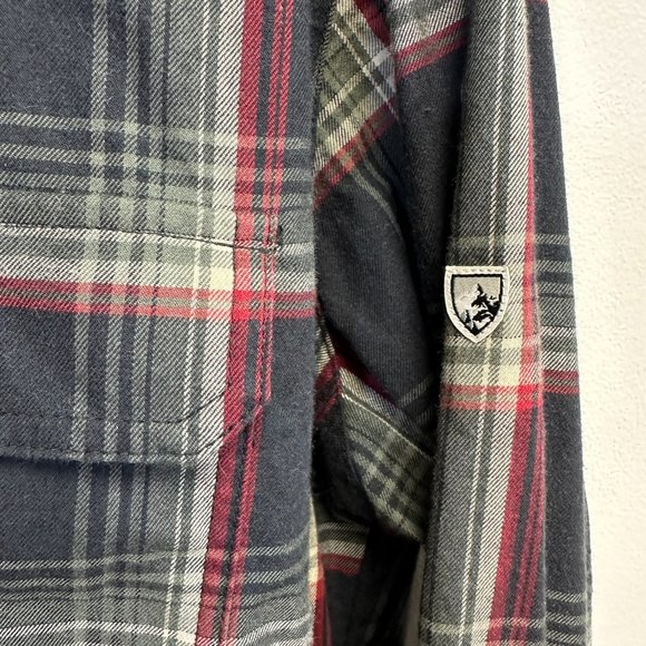 KUHL Men's Flannel Cotton Wool Plaid Button Down Shirt, Size Medium - Picture 5 of 12